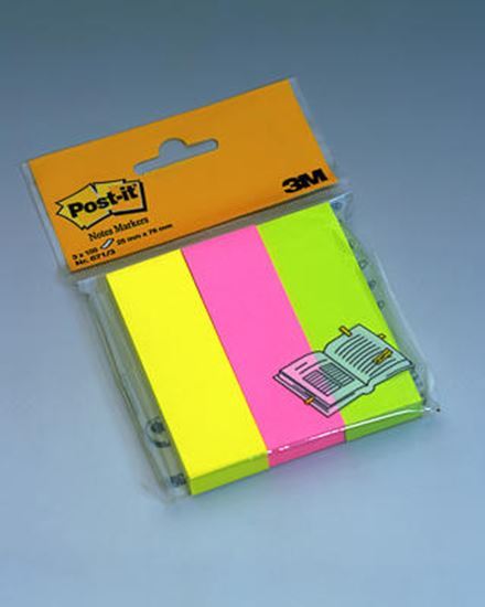 Post-it 671/3 Not Sayfa İşareti 3 Renk 100 Yaprak resimleri