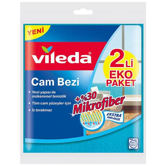 Vileda Cam Bezi % 30 Mikrofiberli 2'li resimleri