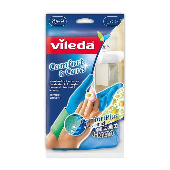 Vileda Comfort Bulaşık Eldiveni 8,5-9 Large resimleri