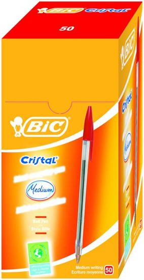 Bic Cristal Medium Tükenmez Kalem Kırmızı resimleri