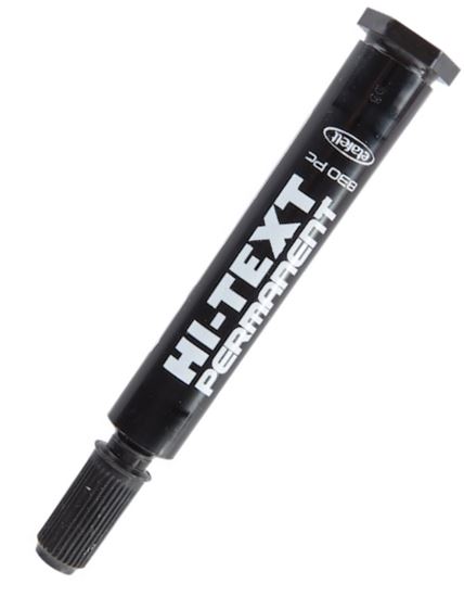 Hi-Text Marker Kesik Uç Siyah 830PC resimleri