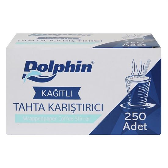 Dolphin Kağıtlı Tahta Karıştırıcı 250’li resimleri